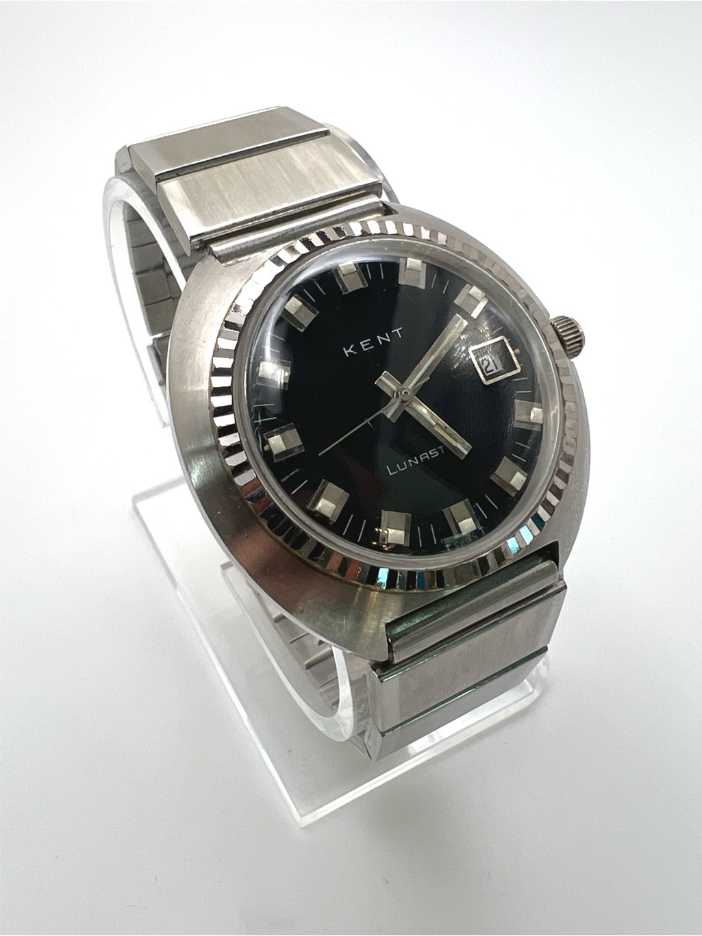 Lunast Stainless Steel Watch  Black Dial